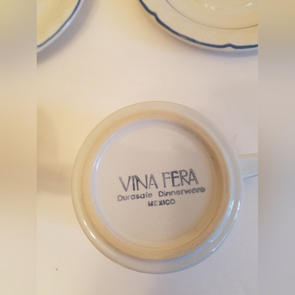 Set of  2 Vintage Vina Fera Mexico Cup Saucer - Picture 10 of 14